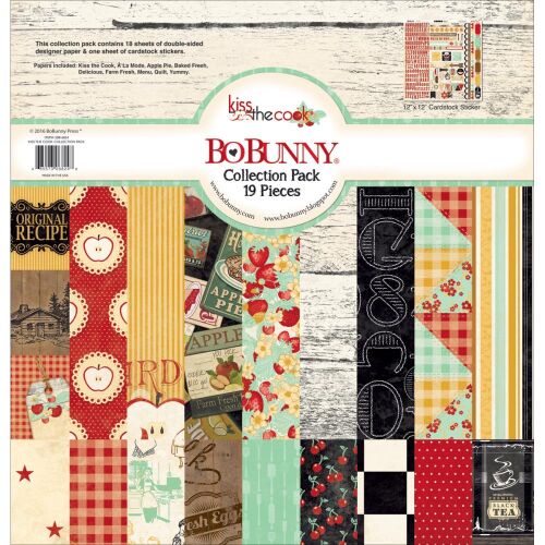 BOB Paper Pad 12x12 - Kiss the Cook Collection Pack