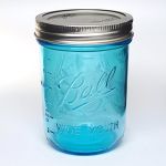 LWC Einmachglas/Ball Regular Mouth Mason Jar Blue 1/2 Pint