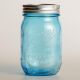 LWC Einmachglas/Ball Wide Mouth Mason Jar Blue 1 Quart