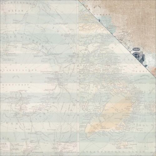 KSC Cardstock - High Tide Sea Map