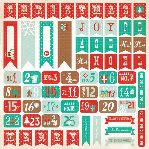 KSC Sticker 12x12" - Gingerbread Numbers