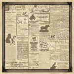 ATQ Cardstock - Devoted Reminisce Border Newspaper/Plaid