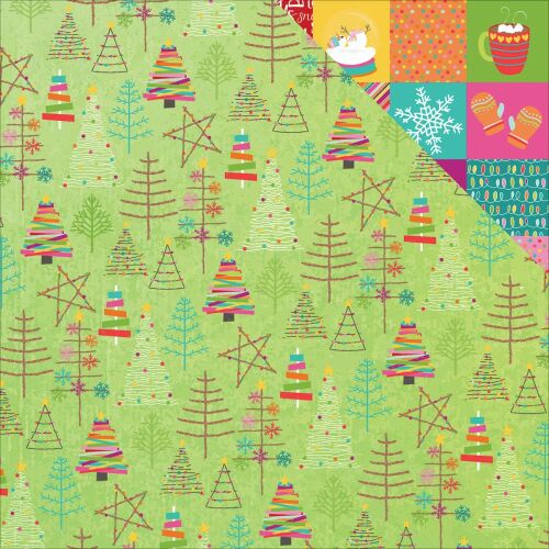 PTP Cardstock - Snowball Fight Winter Meadow