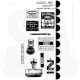 SAY Cling Mounted Stamp Set - Wendy Vecchi Supplies for Art