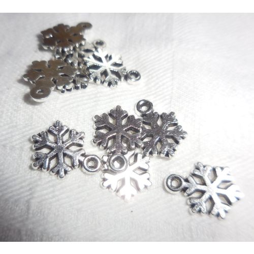SRH Charm - Silver Snowflake/Schneeflocke15x10mm