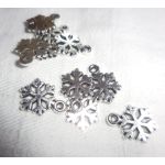 SRH Charm - Silver Snowflake/Schneeflocke15x10mm