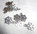 SRH Charm - Silver Snowflake/Schneeflocke15x10mm