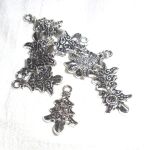 SRH Charm - Silver Weihnachtsbaum/Christmas Tree 15x20mm