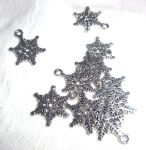 SRH Charm 5 Stück - Silver Snowflake/Schneeflocke...