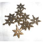 SRH Charm 5 Stück - Bronze Schneeflocke/Snowflake 22x20mm