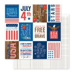 PEB Cardstock -  America the Beautiful 4th of July