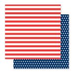 PEB Cardstock -  America the Beautiful Flag Stripes