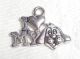 SRH Charm - Silver I Love my Dog 15x20 mm