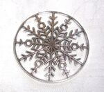 SRH Charm - Silver Medallion Snowflake 48 mm