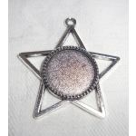 SRH Charm - Silver Medallion Stern/Star 42x39 mm