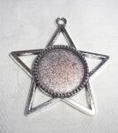 SRH Charm - Silver Medallion Stern/Star 42x39 mm