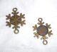 SRH Charm - Bronze Medallion Snowflake/Schneeflocke 35x23 mm