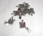 SRH Charm 5 Stück - Silver Schlitten/Sleigh Santa...
