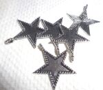 SRH Charm 5 Stück - Silver Star/Stern 33x30 mm