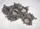 SRH Charm 5 Stück - Silver Cabochon Setting/Medallion  30x21 mm