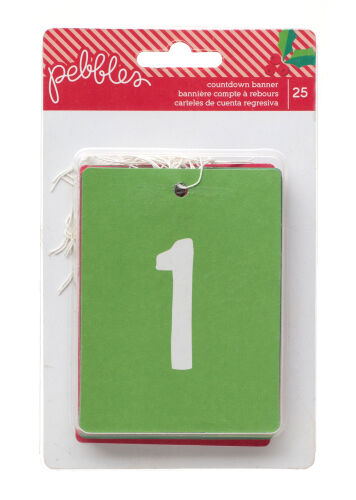 PEB Adventskalender-Zahlen - Christmas Countdown Banner