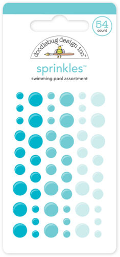 DDB Embellishments - Enamel Dots/Sprinkles Swimmingpool