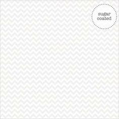 DDB Cardstock - Chevron Sugar Coated Lilywhite