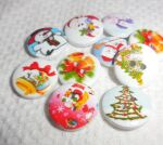 SRH Embellishments - Buttons/Knöpfe Christmas Mix