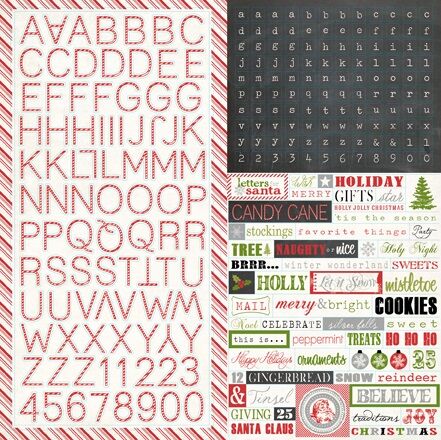 ECP Sticker 12x12" -  tis the Season Alpha