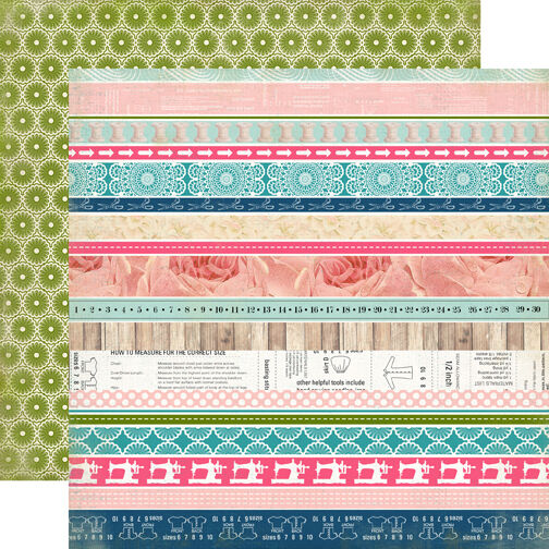 CTB Cardstock Sew Lovely Border Strips