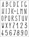 VID Clear Stempel - Alphabet modern