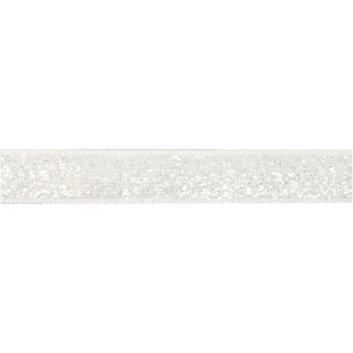 CCH Ribbon/Band - Weiss Glitzer