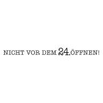 RYH Holzstempel - Nicht vor dem 24. öffnen