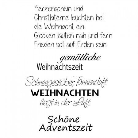 EFC Clear Stempel - Gemütliche Weihnachtszeit