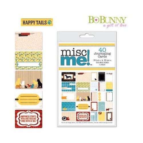 BOB Journaling Cards - Misc Me Happy Tails Dog