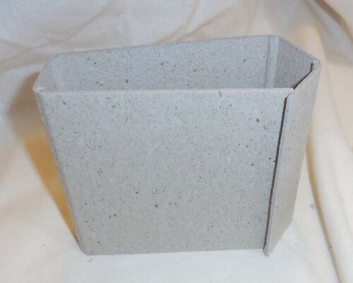 SRH Buchhülle/Einband mit Überschlag aus Graupappe 108x108x30 mm (HxBxT)