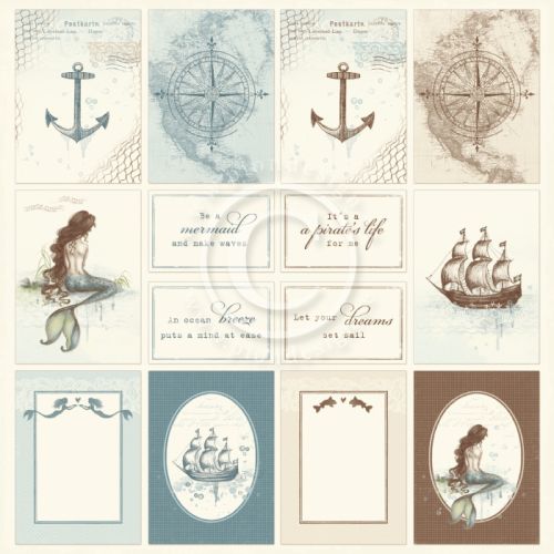 PIO Cardstock - Legends of the Sea Images from the Past