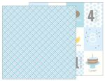 PEB Cardstock -  Lullaby Baby Boy Plaid