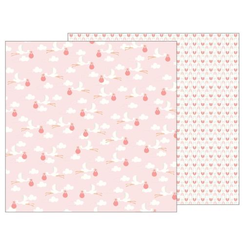 PEB Cardstock -  Lullaby Baby Girl Delivering