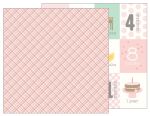 PEB Cardstock -  Lullaby Baby Girl Plaid