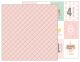 PEB Cardstock -  Lullaby Baby Girl Plaid