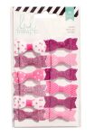 HSW Embellishments - Stoff-Schleifen Pink