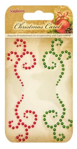 SCB Embellishments - Pearl Swirl Christmas Carol