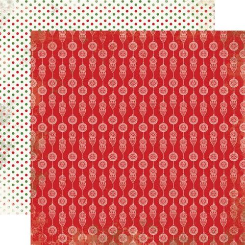 CTB Cardstock - Christmas Time Red Ornaments
