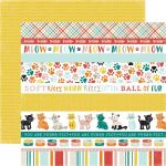 ECP Cardstock - Meow Cat Border Stripes