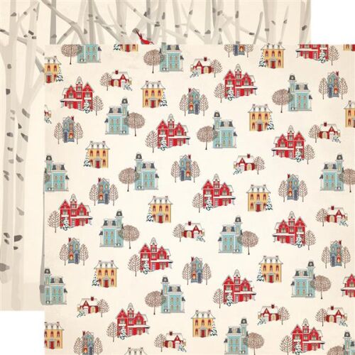 CTB Cardstock - Snow Fun Winter Cottages