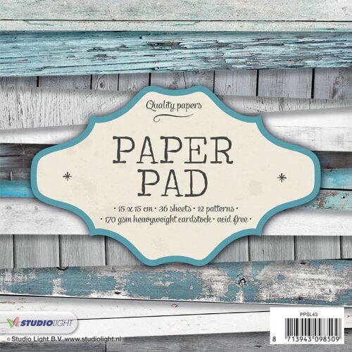STL Paper Pad 6x6 - Blue Wood
