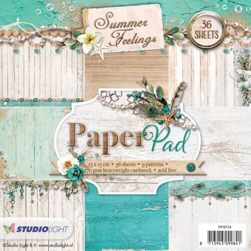 STL Paper Pad 6x6 - Summer Feelings Wood