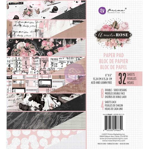 PRM Paper Pad 6x6 - Amelia Rose