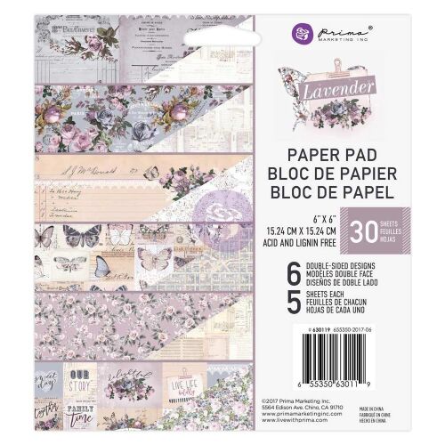 PRM Paper Pad 6x6 - Lavender